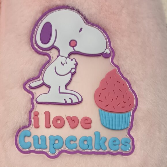 NWT ~ Snoopy (L/XL) Sherpa Fleece Lined Plush Scuff Slippers - Picture 2 of 6